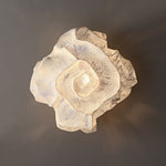 Nebula Bloom Sculptural Wall Sconce in Stainless Steel