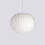 Bubble Silk Swing Arm Pendant Light – Adjustable Designer Ceiling Lamp