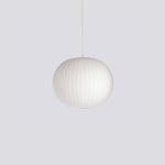 Bubble Silk Swing Arm Pendant Light – Adjustable Designer Ceiling Lamp