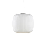 Bubble Silk Swing Arm Pendant Light – Adjustable Designer Ceiling Lamp
