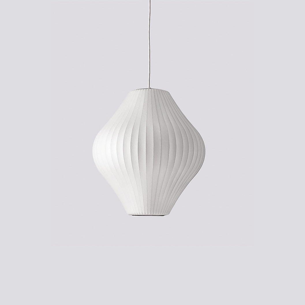 Bubble Silk Swing Arm Pendant Light – Adjustable Designer Ceiling Lamp
