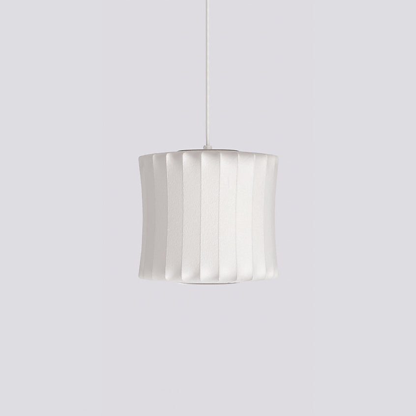 Bubble Silk Swing Arm Pendant Light – Adjustable Designer Ceiling Lamp