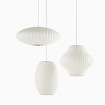 Bubble Silk Swing Arm Pendant Light – Adjustable Designer Ceiling Lamp