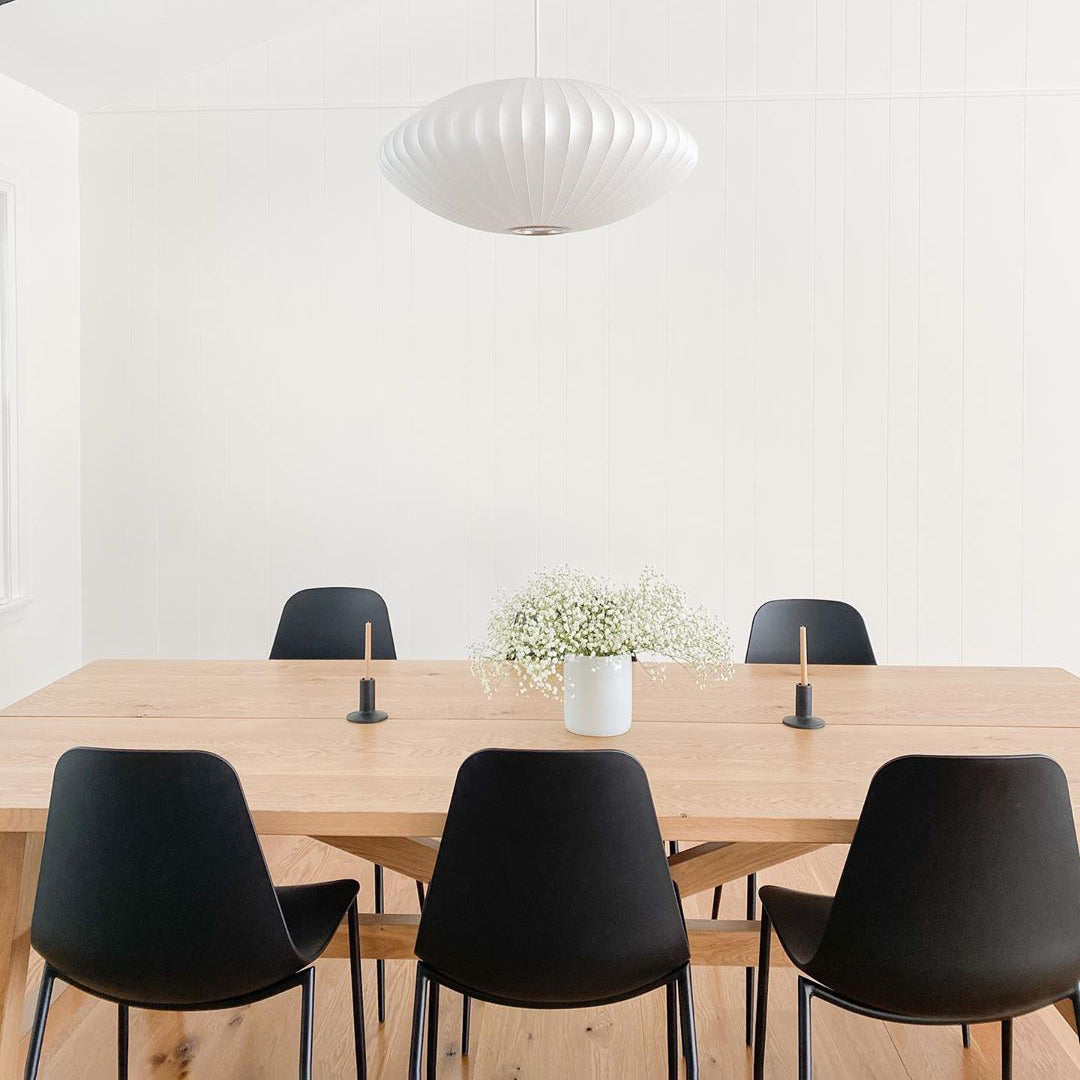 Bubble Silk Swing Arm Pendant Light – Adjustable Designer Ceiling Lamp
