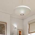 Bubble Silk Swing Arm Pendant Light – Adjustable Designer Ceiling Lamp