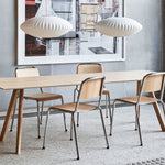 Bubble Silk Swing Arm Pendant Light – Adjustable Designer Ceiling Lamp