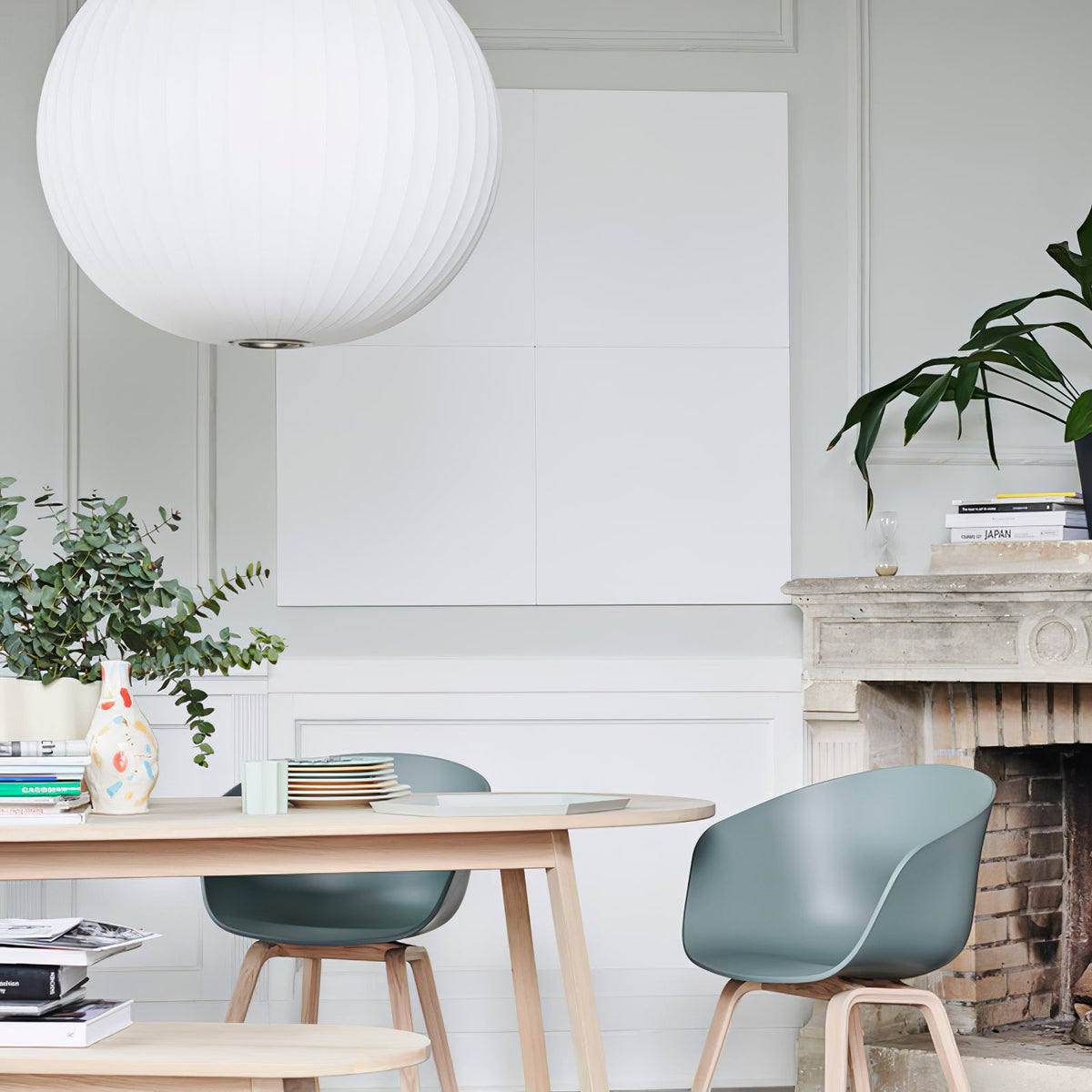 Bubble Silk Swing Arm Pendant Light – Adjustable Designer Ceiling Lamp
