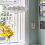 Bubble Silk Swing Arm Pendant Light – Adjustable Designer Ceiling Lamp