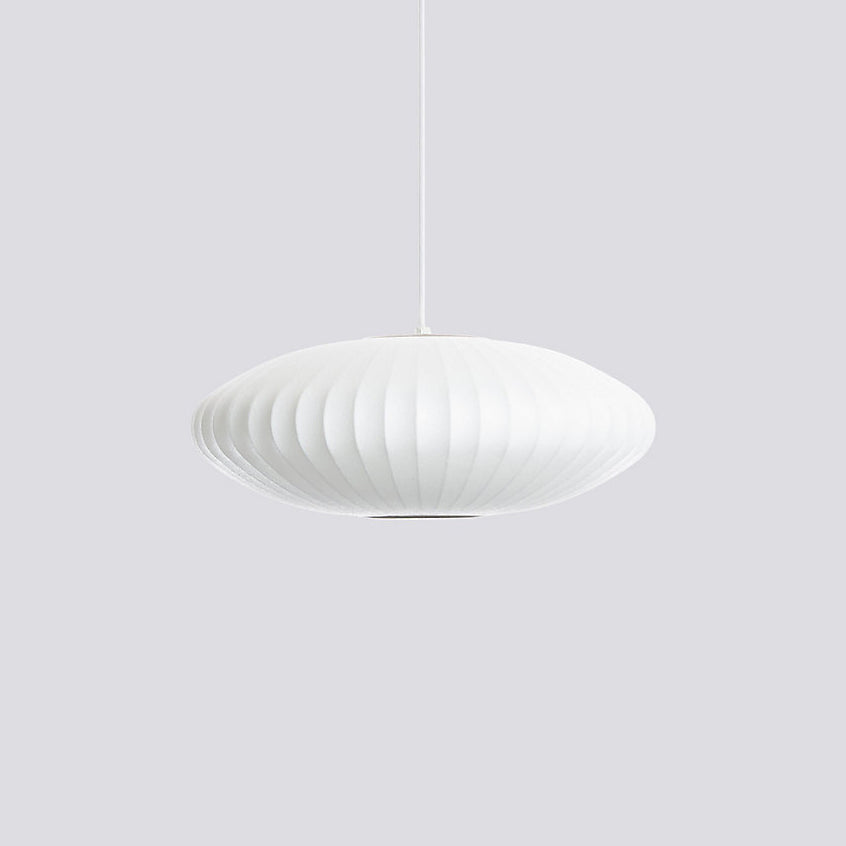Bubble Silk Swing Arm Pendant Light – Adjustable Designer Ceiling Lamp
