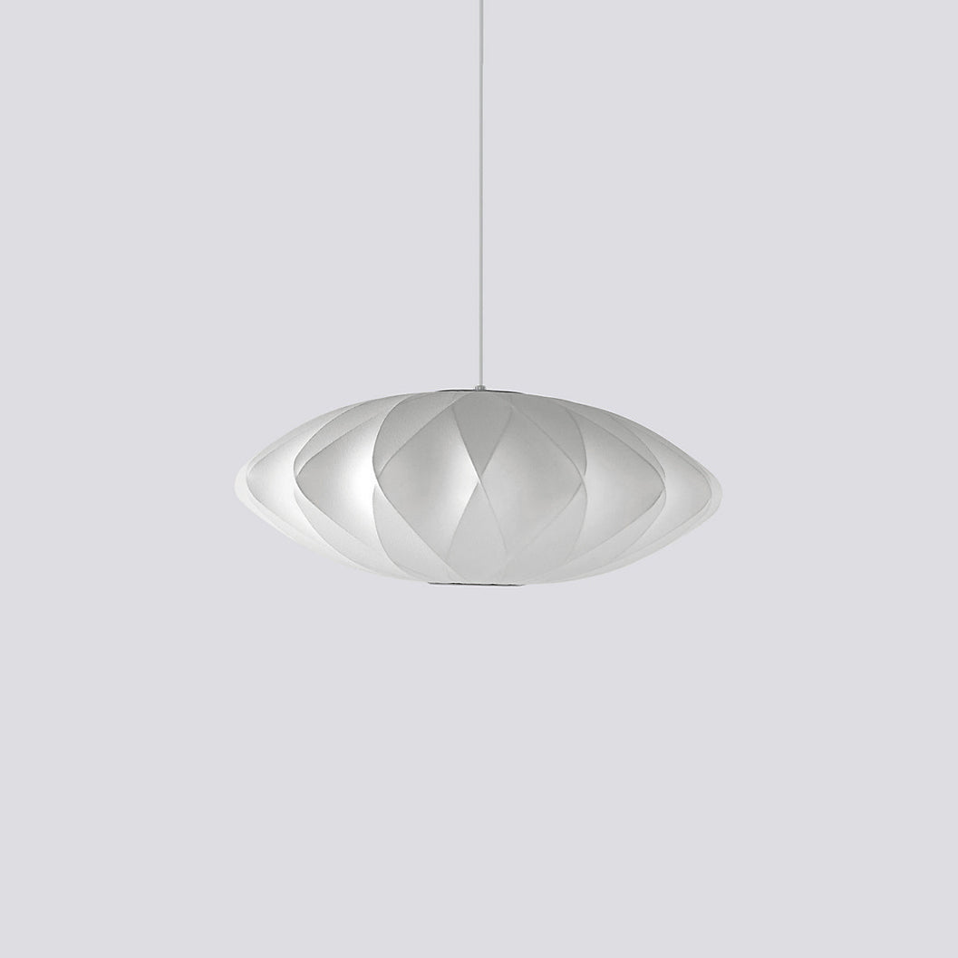 Bubble Silk Swing Arm Pendant Light – Adjustable Designer Ceiling Lamp