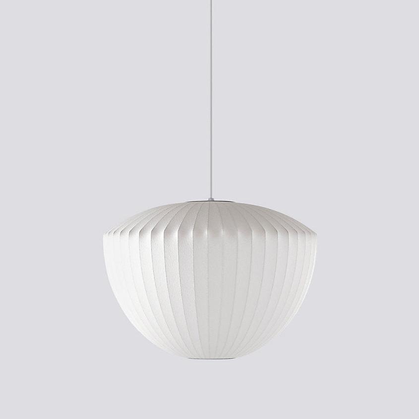 Bubble Silk Swing Arm Pendant Light – Adjustable Designer Ceiling Lamp