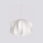 Bubble Silk Swing Arm Pendant Light – Adjustable Designer Ceiling Lamp