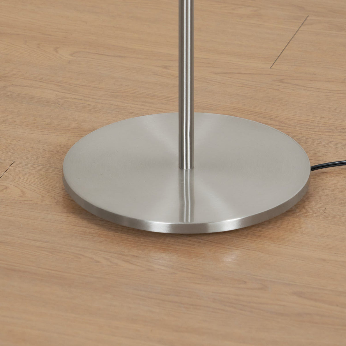Lumina Spherical Floor Lamp – Handcrafted Silk Shade in Polished Chrome