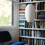 Lumina Spherical Floor Lamp – Handcrafted Silk Shade in Polished Chrome