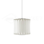 Bubble Silk Swing Arm Pendant Light – Adjustable Designer Ceiling Lamp