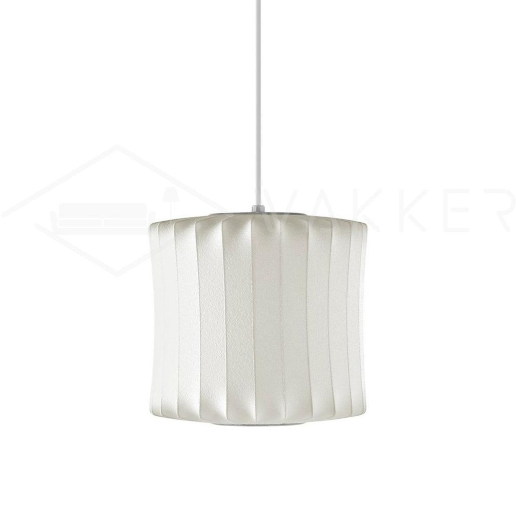 Bubble Silk Swing Arm Pendant Light – Adjustable Designer Ceiling Lamp