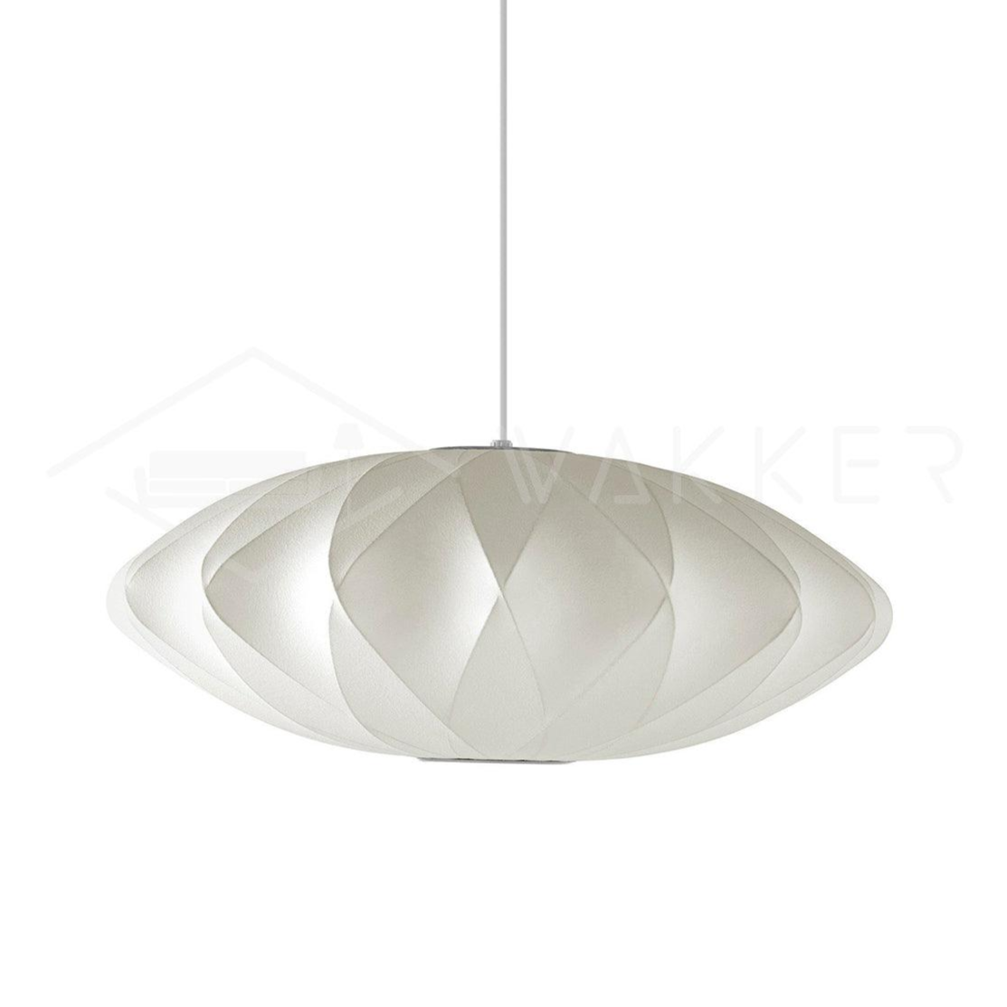 Bubble Silk Swing Arm Pendant Light – Adjustable Designer Ceiling Lamp