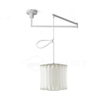 Bubble Silk Swing Arm Pendant Light – Adjustable Designer Ceiling Lamp