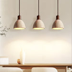 Nerio Pendant Light in Natural Travertine and Wood