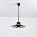 Nero Eclipse Modern Pendant Light – Matte Black Designer Ceiling Lamp