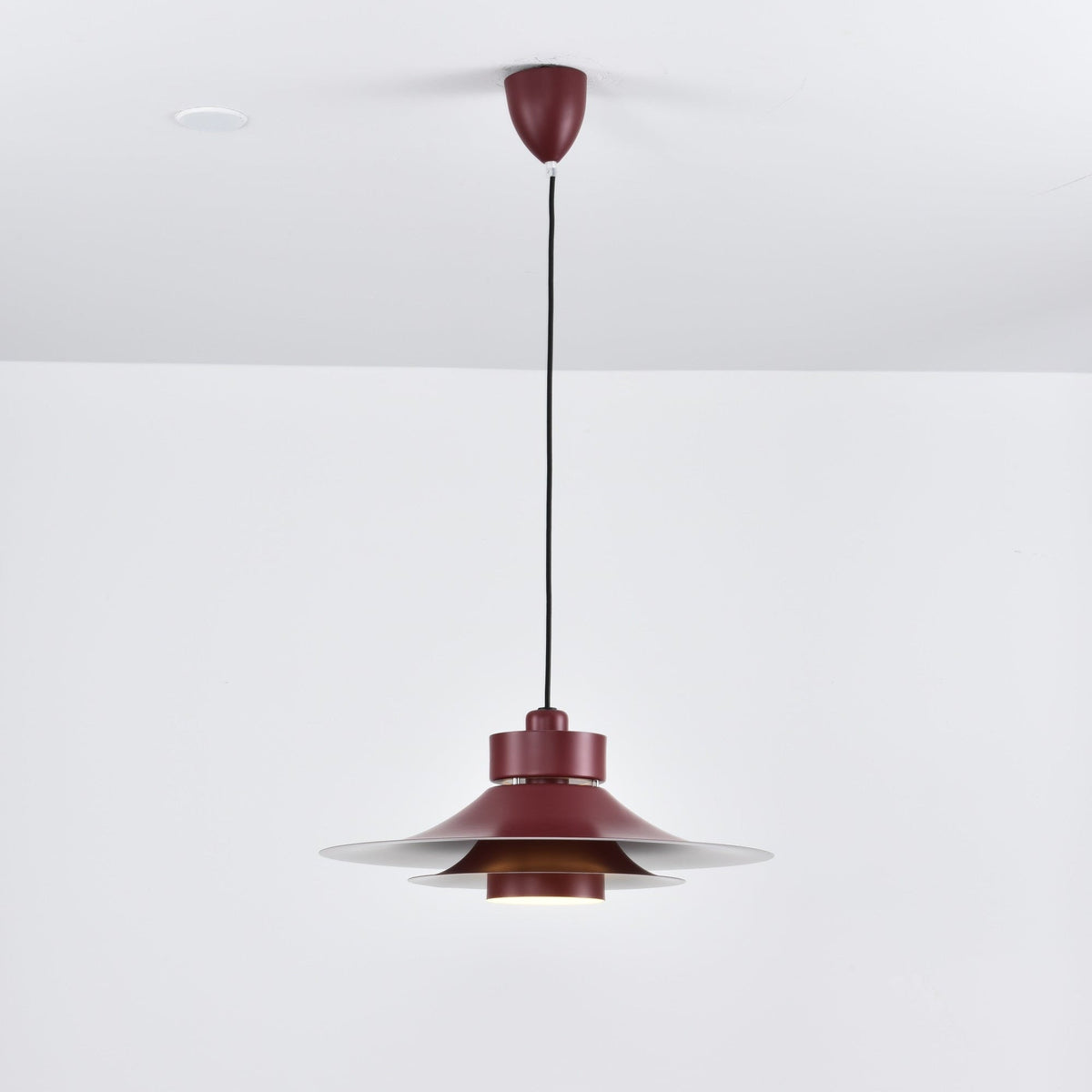 Nero Eclipse Modern Pendant Light – Matte Black Designer Ceiling Lamp