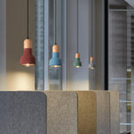 Nessa Wood Pendant Light – Sculptural Cement & Wood Island Pendant for Modern Interiors