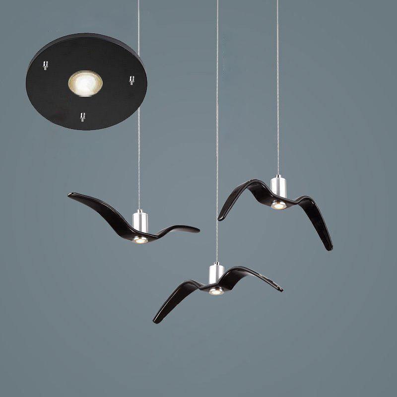 Aviara LED Pendant Light – Modern Aluminum Bird-Inspired Ceiling Lamp
