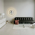 Nightfall Circle LED Pendant Light – Modern Black Metal Hanging Lamp