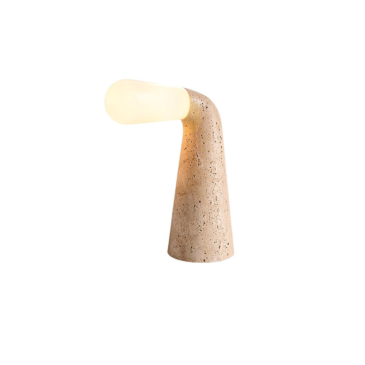 Nilo Travertine Table Lamp – Sculptural Stone Accent Light