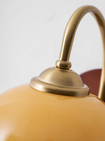 Nilo Wall Sconce in Amber Glass and Brass for Modern Interiors