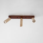 Nimbus Ceiling Spotlight in Walnut and Travertine