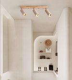 Nimbus Ceiling Spotlight in Walnut and Travertine