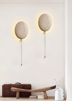 Nino Travertine Wall Sconce — Sculptural Balloon LED Light