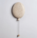 Nino Travertine Wall Sconce — Sculptural Balloon LED Light