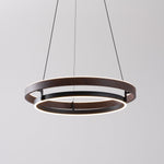 Haloa Modern Wood and Metal LED Pendant Light for Dining and Living Spaces