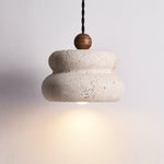 Nivora Travertine Pendant Light – Sculptural Stone Hanging Lamp for Modern Interiors