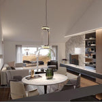 Modular Glass LED Pendant Light with Cylinder, Cone & Bowl Shades