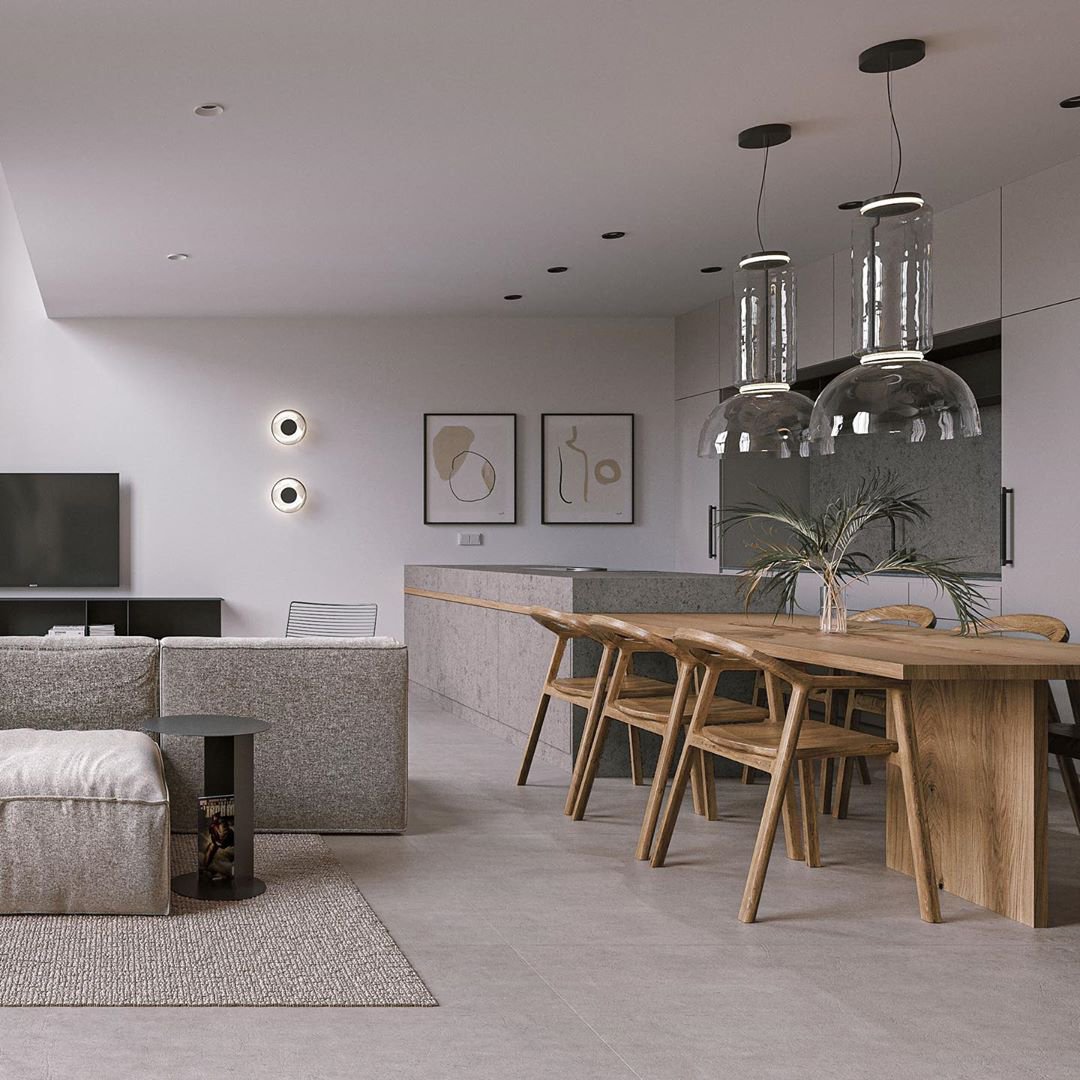 Modular Glass LED Pendant Light with Cylinder, Cone & Bowl Shades