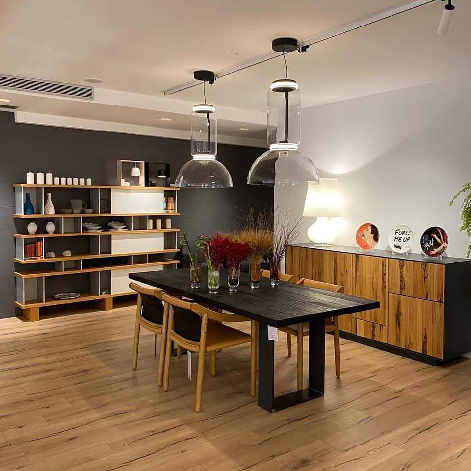 Modular Glass LED Pendant Light with Cylinder, Cone & Bowl Shades
