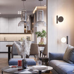 Modular Glass LED Pendant Light with Cylinder, Cone & Bowl Shades