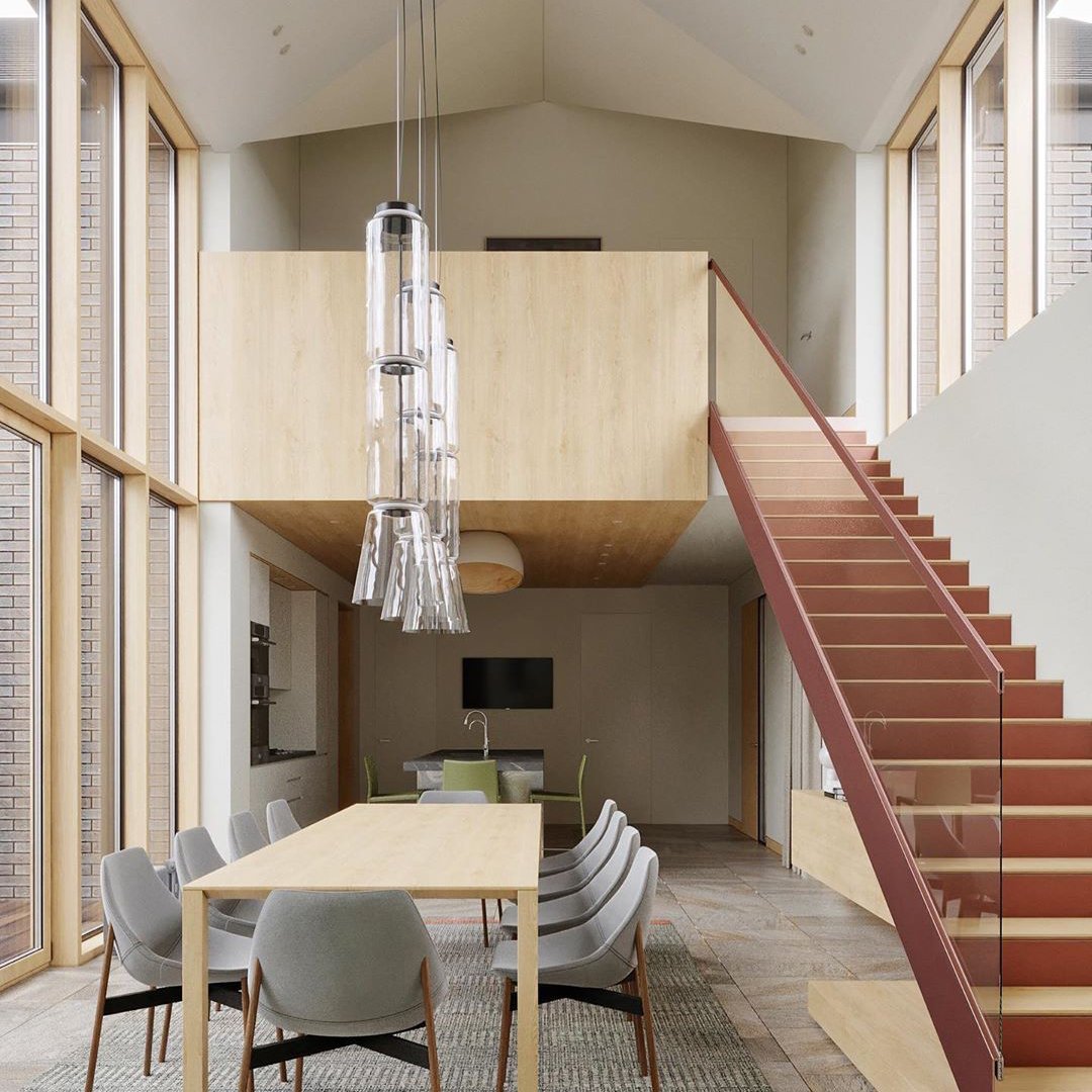 Modular Glass LED Pendant Light with Cylinder, Cone & Bowl Shades