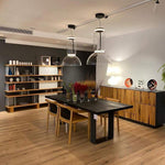 Modular Glass LED Pendant Light with Cylinder, Cone & Bowl Shades