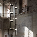 Modular Glass LED Pendant Light with Cylinder, Cone & Bowl Shades