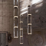 Modular Glass LED Pendant Light with Cylinder, Cone & Bowl Shades