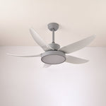 Noctura Glide Ceiling Fan with Integrated LED Light, Modern Black