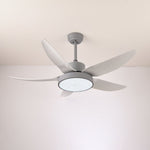 Noctura Glide Ceiling Fan with Integrated LED Light, Modern Black
