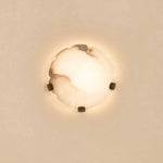 Noema Alabaster Wall Sconce — Modern LED Wall Light for Bedroom & Living Room