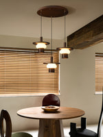 Noka Wood Pendant Light – Modern LED Chandelier for Dining Room and Kitchen Island