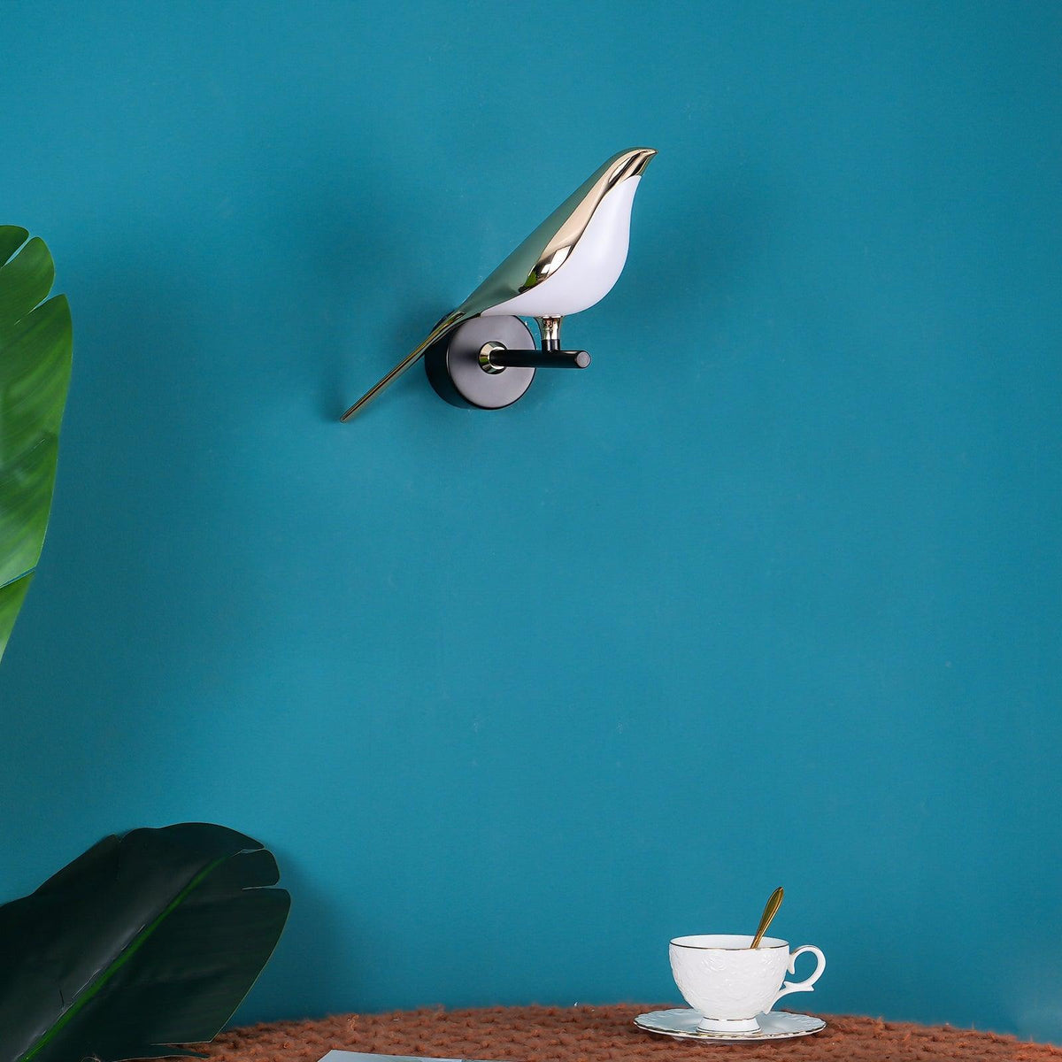 Nomi Plug-In Wall Sconce with Adjustable Bird Accent