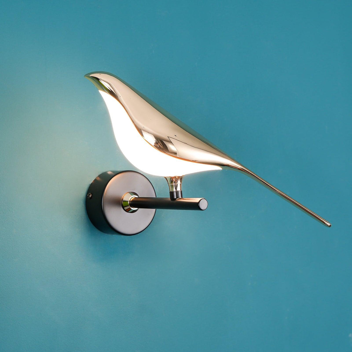 Nomi Plug-In Wall Sconce with Adjustable Bird Accent